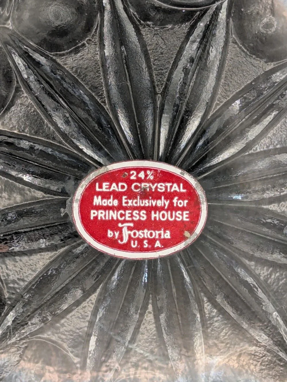 Princess House by Fostoria Crystal Candle Holder